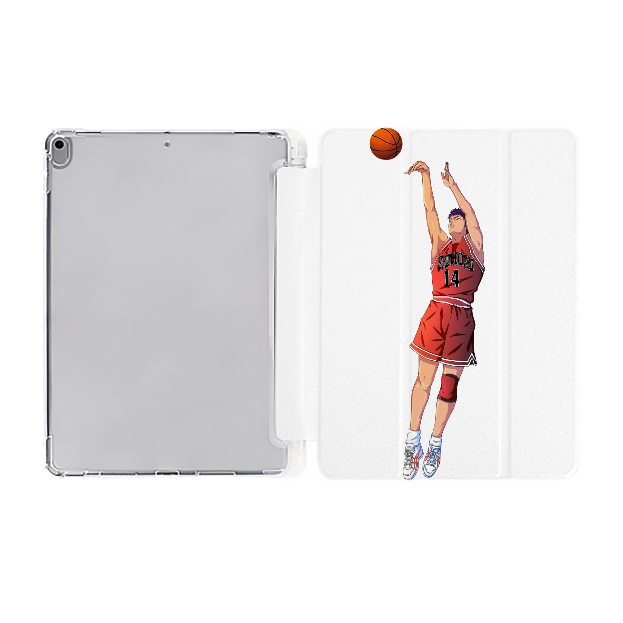 （画像用） SLAM DUNK／スラムダンク IPad ケース ペン収納付き 三つ折りスタンド PUレザー×シリコン 対応機種9.5/10.5/10.9インチ